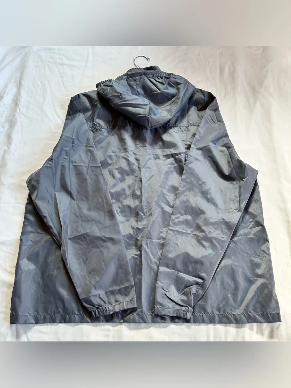 The Plus Project Rain Jacket Mens 3XL Gray Hooded Coat